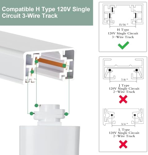 TeHenoo H Type 6 Track Lighting Heads