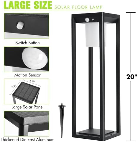 Waterproof Solar Motion Sensor Pathway Lights