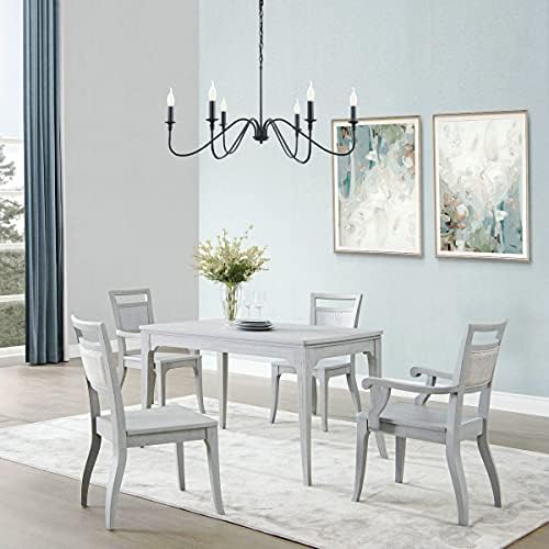 Miluolan Black 6-Light Farmhouse Chandelier