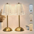 2 Pcs Rechargeable Cordless Table Lamps, Touch Dimming