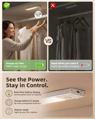 EZVALO 8'' Rechargeable Under Cabinet Light