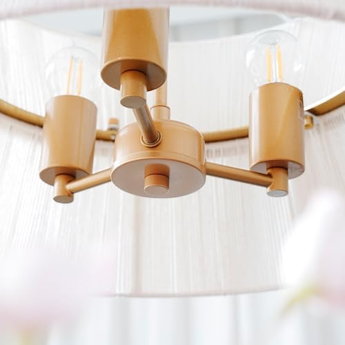 18'' 3-Light Boho Rattan Pendant Light