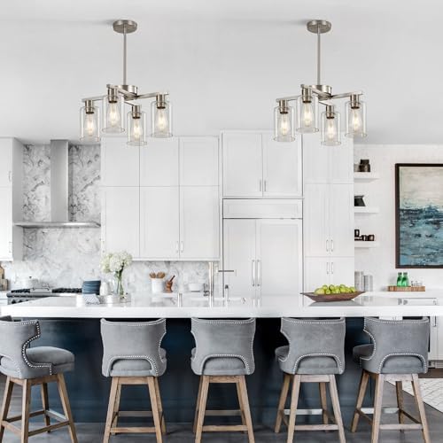 4-Light Brushed Nickel Chandelier