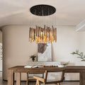 12-Light Wood Chandelier
