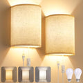 Yunaking Plug-in Wall Sconces Set of Two