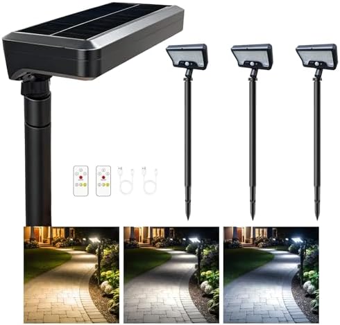 Solar Motion Sensor Pathway Lights, 4 Pack