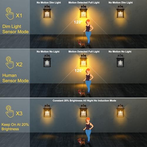 Solar Wall Lights, Dusk to Dawn, Motion Sensor