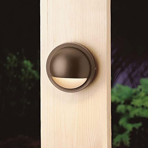 Kichler Half Moon LED Deck Light, White