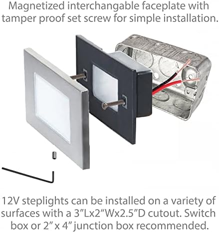 WAC LEDme LED Step and Wall Light, 120V, Bronze