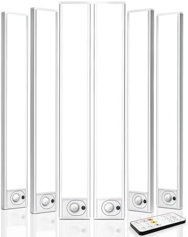 6Pack 16inch Rechargeable Under Cabinet Lights