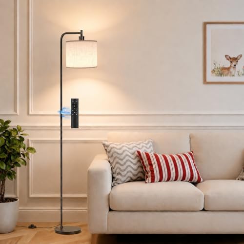 SIBRILLE Floor Lamp with Linen Shade