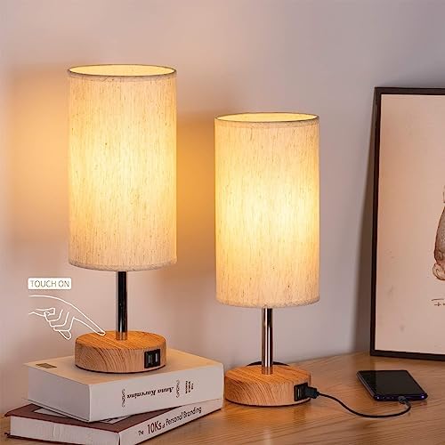Yarra-Decor 2 Pack Touch Dimmable Table Lamps