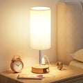 Touch Bedside Table Lamp, Stepless Dimmable, USB A+C