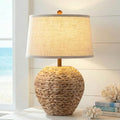 TOBUSA 25’’ Rattan Table Lamp