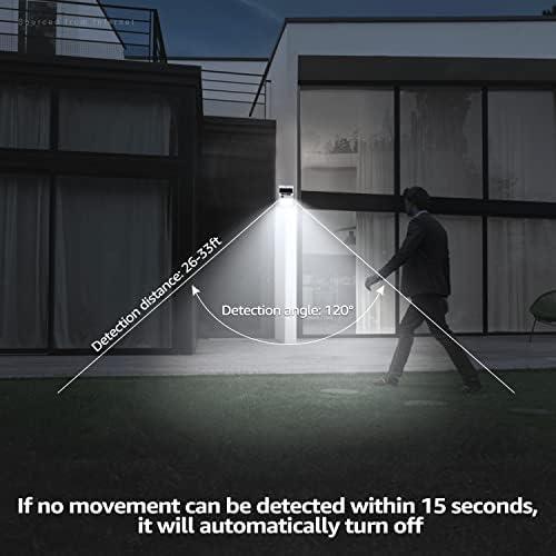TORCHSTAR 4-Pack Solar Motion Sensor Lights, 6500K