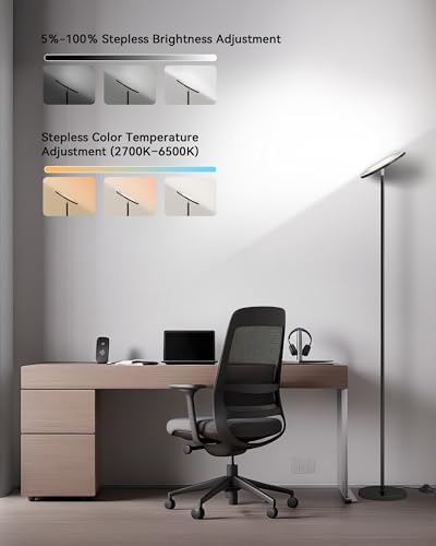 JOOFO LED Floor Lamp with Compact Remote