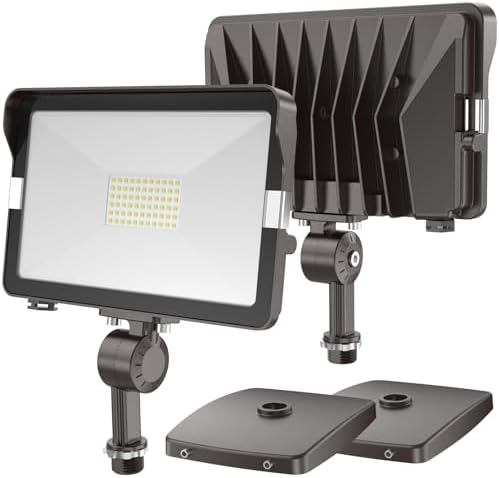 HYPERLITE 50W 2-Pack 5000K LED Flood Light