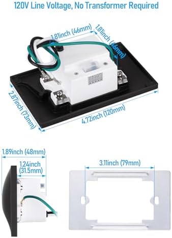 LEONLITE 3-Pack 120V LED Step Lights