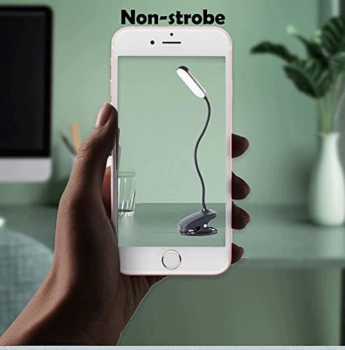 COLORLIFE Clip-On Desk Lamp, 7W, 2600mAH