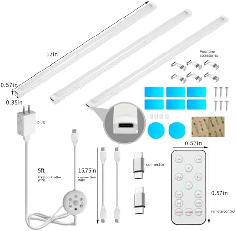 LED Motion Sensor Cabinet Light Bars, Dimmable
