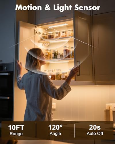 maylit 6 Pack Rechargeable Under Cabinet Lights