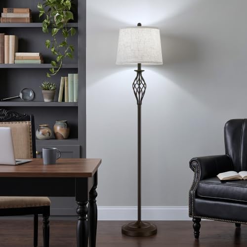 EJIAXIN Floor Lamp, 62" Farmhouse Vintage Standing Lamp