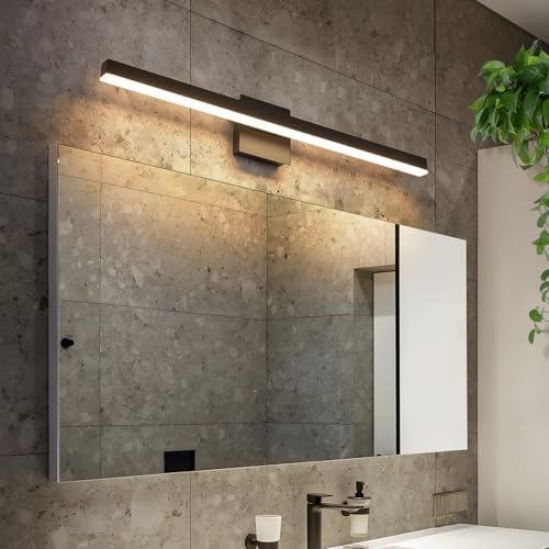 Joossnwell 31.5 Inch Black Bathroom Vanity Light