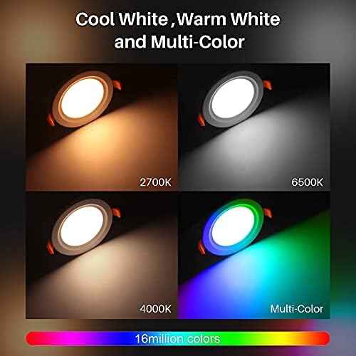 Smart 6 Inch LED Recessed Lighting, 6 Pack
