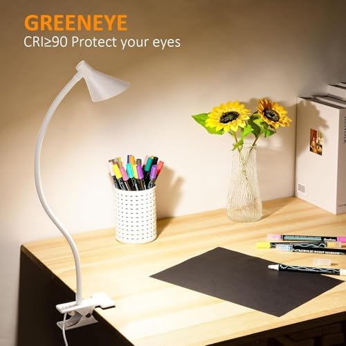 USB Clip-On Reading Light for Bed, Dimmable