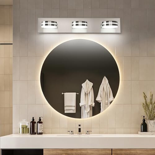 Brushed Nickel 24in Bathroom Vanity Light
