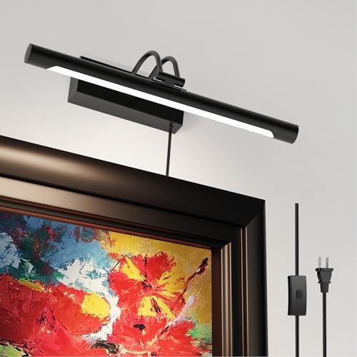 Black Plug-in LED Picture Light, 14 Inch