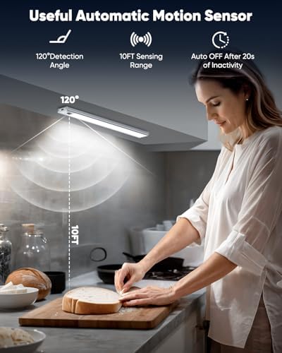 12'' Under Cabinet Lights, 2500mAh LED Battery Operated Rechargeable