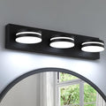 24inch Matte Black 3-Light LED Vanity Light