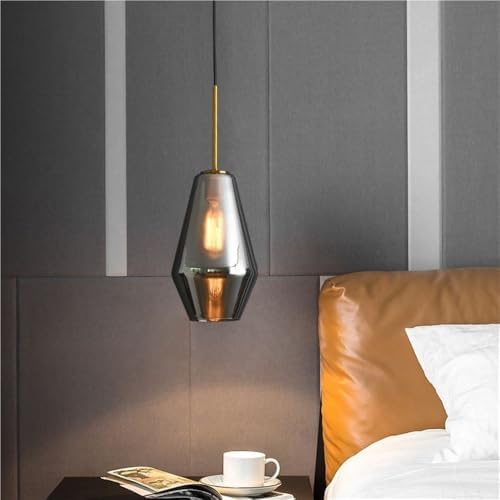 39.4in Adjustable Industrial Glass Pendant Light