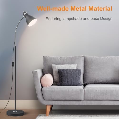 LEPOWER Metal Floor Lamp with Adjustable Gooseneck