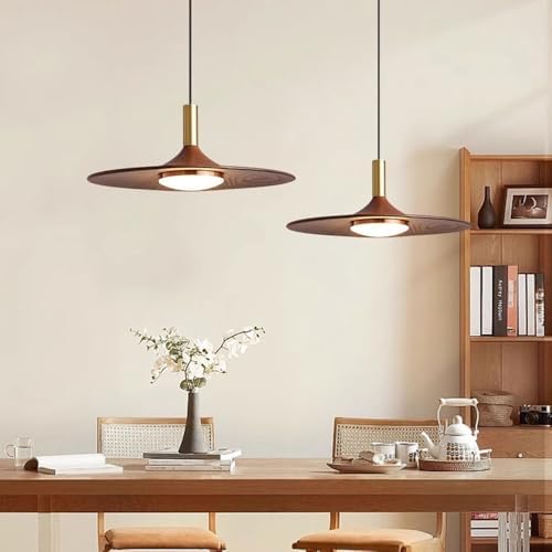 Gold Farmhouse LED Pendant Light, Warm Light