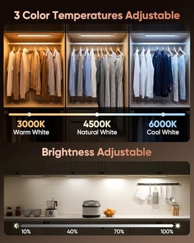 5 Pack 12inch Wireless Motion Sensor Under Cabinet Lights