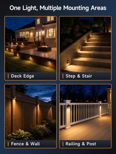 Gardenreet 12V Bronze Deck Light, 1 Pack