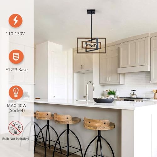 16" 3-Light Farmhouse Chandelier