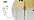 Brushed Gold 3-Light Cluster Pendant Chandelier, Clear Glass