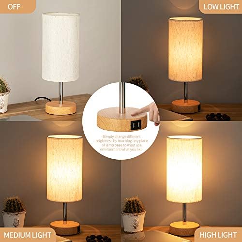 Yarra-Decor 2 Pack Touch Dimmable Table Lamps