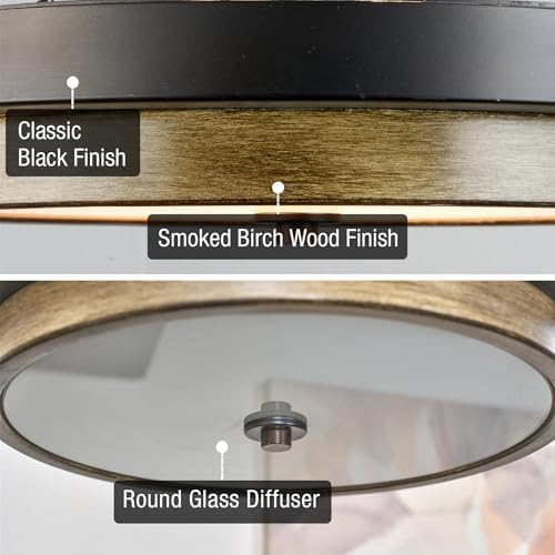 Kira Home Hermosa 14" Integrated LED Semi Flush Mount Ceiling Light
