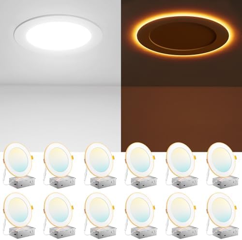 Amico 12 Pack 6 Inch LED Recessed Light