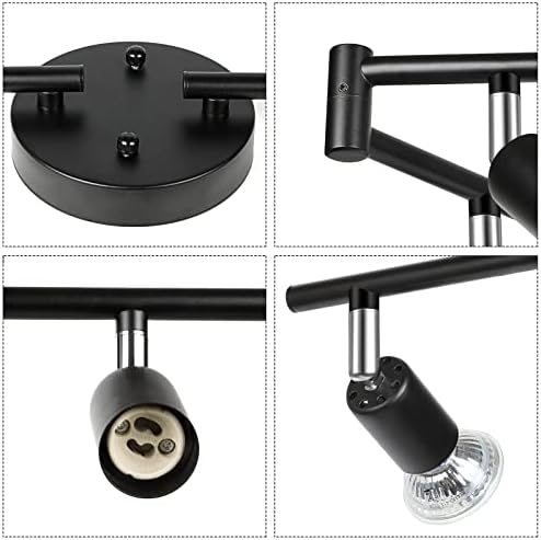 Unicozin 8-Light LED Track Lighting Kit, Black