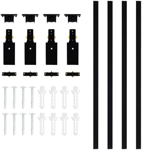 VANoopee 13FT H Track Lighting Rails Kit, Black