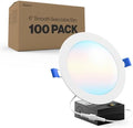 Sunco 100 Pack 6 Inch Canless LED Recessed Light