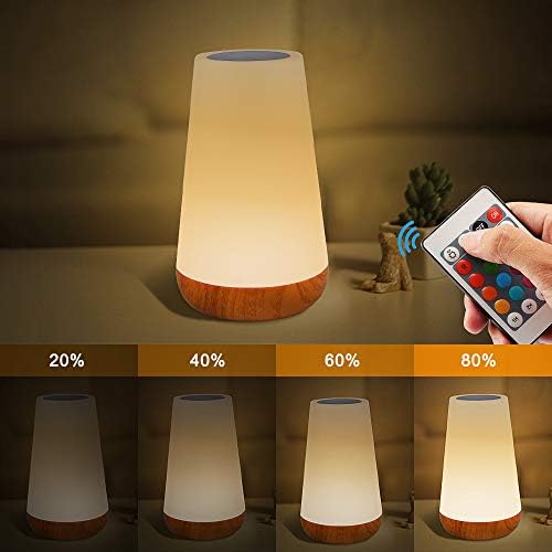 Portable Rechargeable Table Lamp, 13 Colors RGB