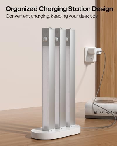 GOODEA 7" Under Cabinet Lighting with Charging Station, 6 Pack
