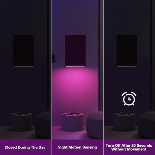 LEPOTEC RGB LED Cabinet Lights, 3 Packs