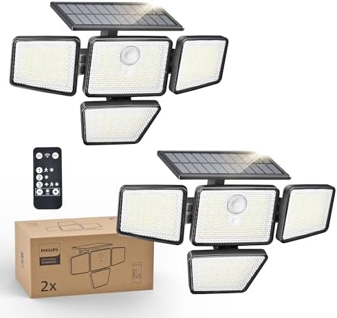 Philips Solar Security Light, 2 Pack